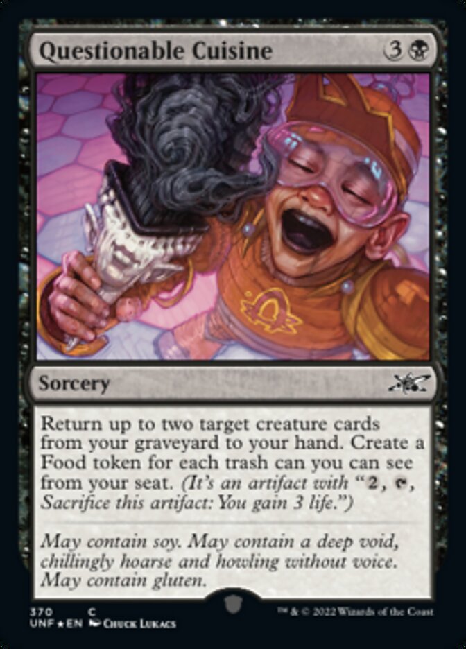 Questionable Cuisine (Galaxy Foil) [Unfinity] - Magic: The Gathering - Card Brawlers | Quebec | Canada |