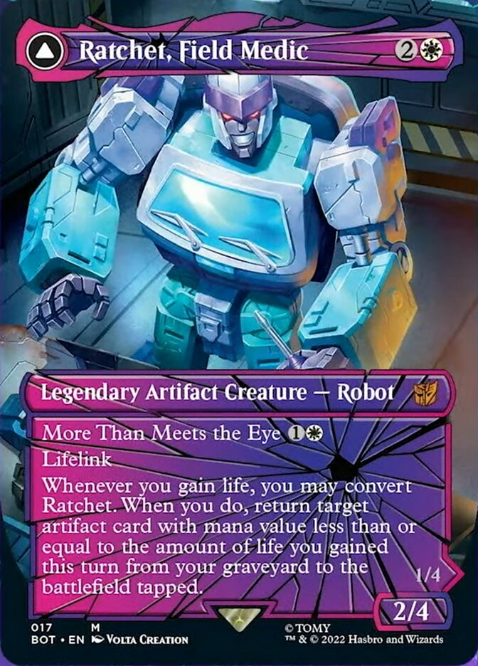 Ratchet, Field Medic // Ratchet, Rescue Racer (Shattered Glass) [Transformers] - Magic: The Gathering - Card Brawlers | Quebec | Canada |