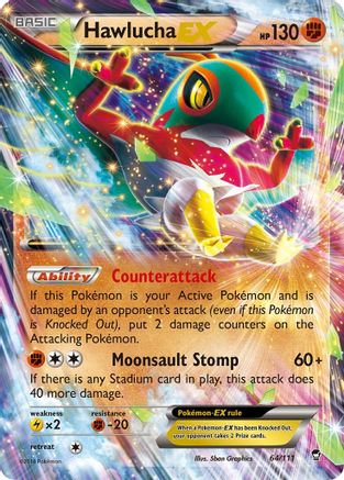 Hawlucha EX (64/111) [XY: Furious Fists] - Pokémon - Card Brawlers | Quebec | Canada |