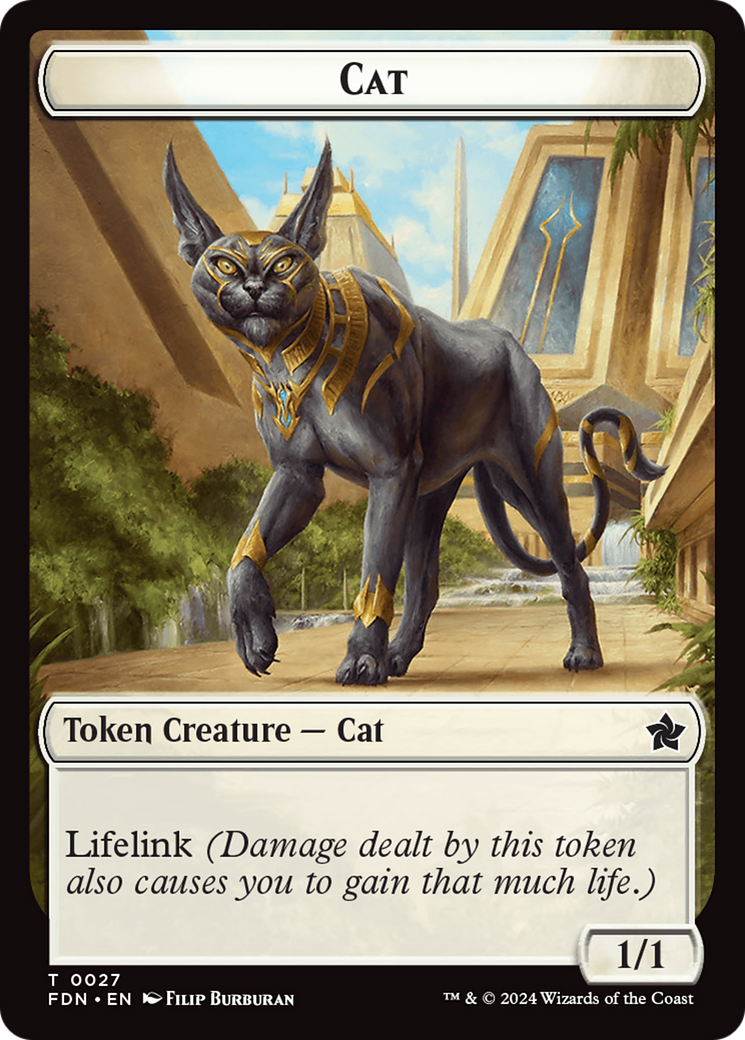Cat (0027) // Phyrexian Goblin Double-Sided Token [Foundations Tokens] - Magic: The Gathering - Card Brawlers | Quebec | Canada |