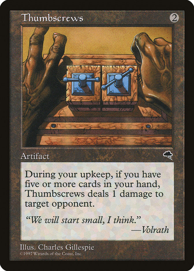 Thumbscrews [Tempest] - Magic: The Gathering - Card Brawlers | Quebec | Canada |