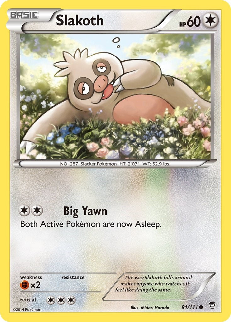 Slakoth (81/111) [XY: Furious Fists] - Pokémon - Card Brawlers | Quebec | Canada |