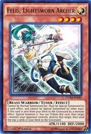 Felis, Lightsworn Archer [DUEA-EN095] Ultra Rare - Yu-Gi-Oh! - Card Brawlers | Quebec | Canada |