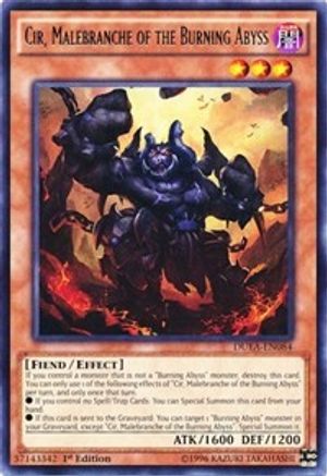 Cir, Malebranche of the Burning Abyss [DUEA-EN084] Rare - Yu-Gi-Oh! - Card Brawlers | Quebec | Canada |