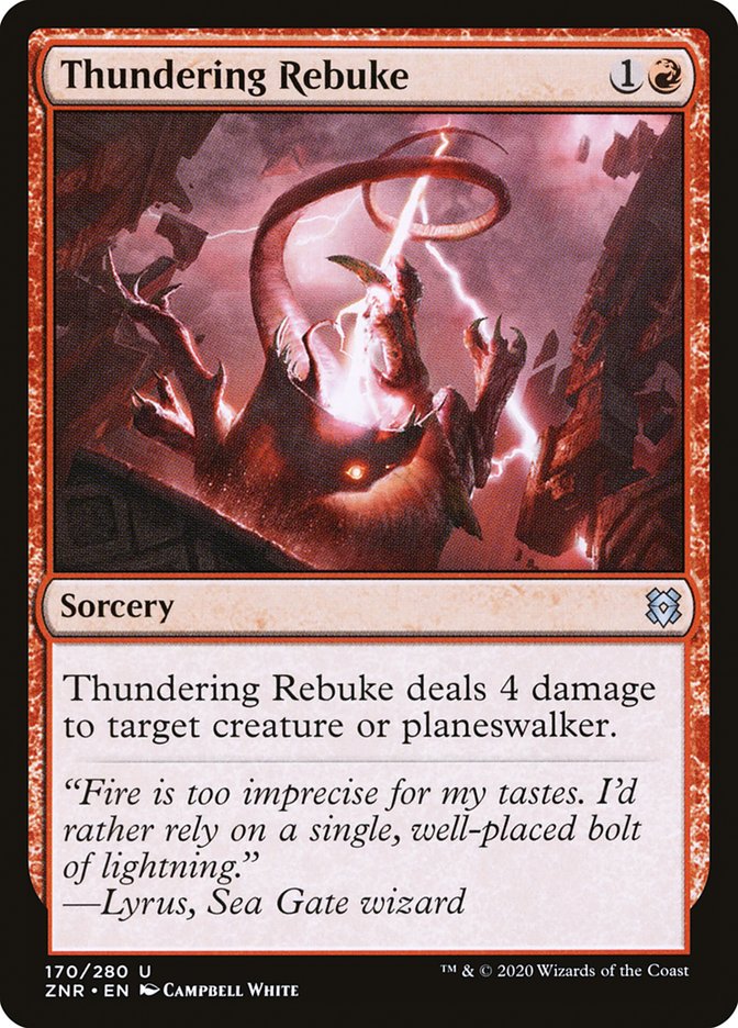 Thundering Rebuke [Zendikar Rising] - Magic: The Gathering - Card Brawlers | Quebec | Canada |