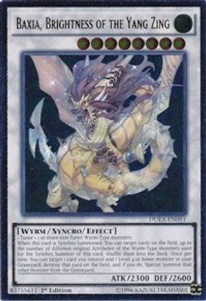 Baxia, Brightness of the Yang Zing (UTR) [DUEA-EN051] Ultimate Rare - Yu-Gi-Oh! - Card Brawlers | Quebec | Canada |