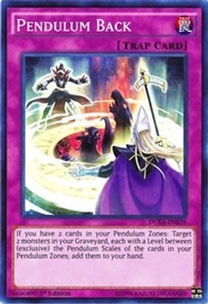 Pendulum Back [DUEA-EN078] Super Rare - Yu-Gi-Oh! - Card Brawlers | Quebec | Canada |
