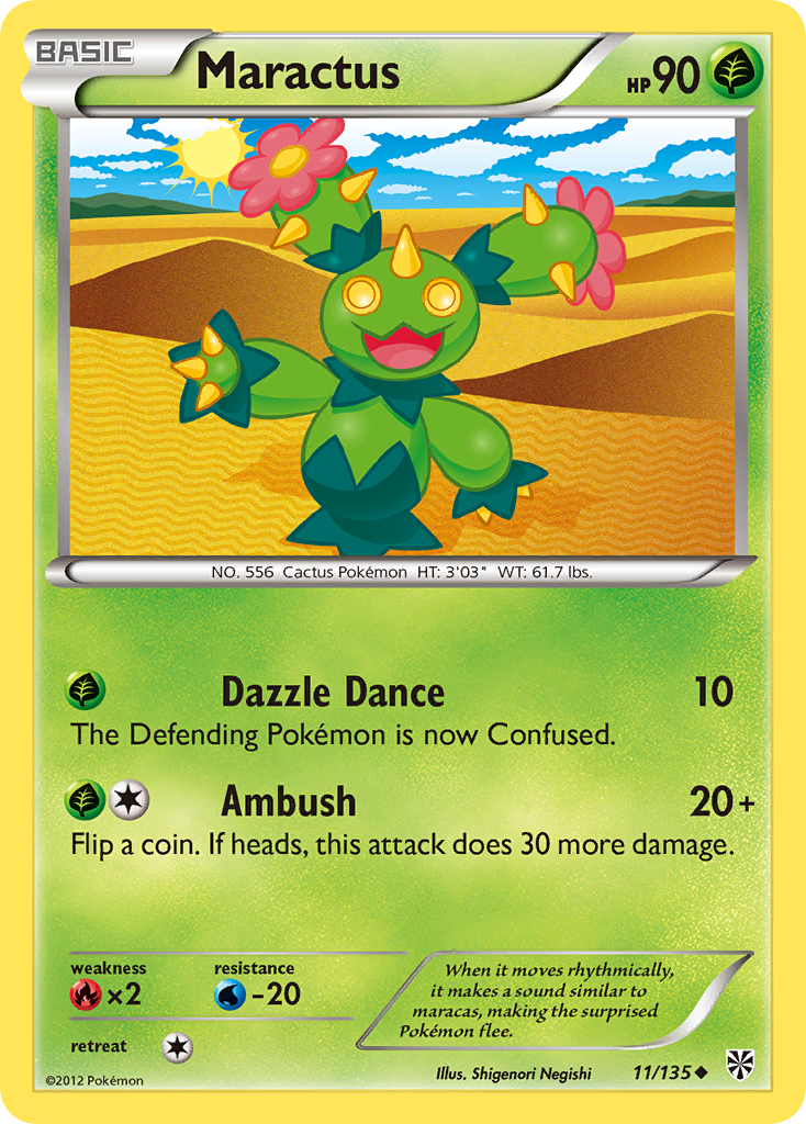 Maractus (11/135) [Black & White: Plasma Storm] - Pokémon - Card Brawlers | Quebec | Canada |