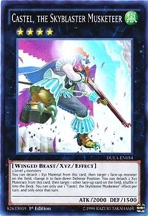 Castel, the Skyblaster Musketeer [DUEA-EN054] Super Rare - Yu-Gi-Oh! - Card Brawlers | Quebec | Canada |