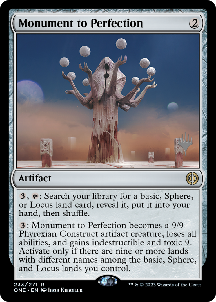 Monument to Perfection (Promo Pack) [Phyrexia: All Will Be One Promos] - Magic: The Gathering - Card Brawlers | Quebec | Canada |