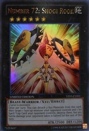 Number 72: Shogi Rook [YZ05-EN001] Ultra Rare - Yu-Gi-Oh! - Card Brawlers | Quebec | Canada |