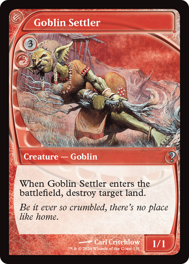 Goblin Settler (Future Sight) [Mystery Booster 2] - Magic: The Gathering - Card Brawlers | Quebec | Canada |