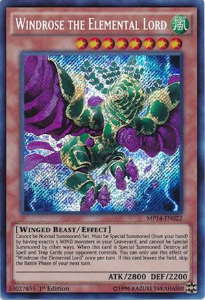 Windrose the Elemental Lord [MP14-EN022] Secret Rare - Yu-Gi-Oh! - Card Brawlers | Quebec | Canada |