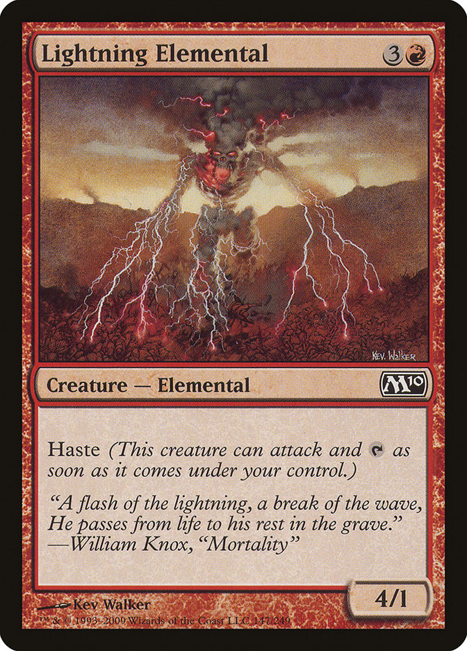 Lightning Elemental [Magic 2010] - Magic: The Gathering - Card Brawlers | Quebec | Canada |