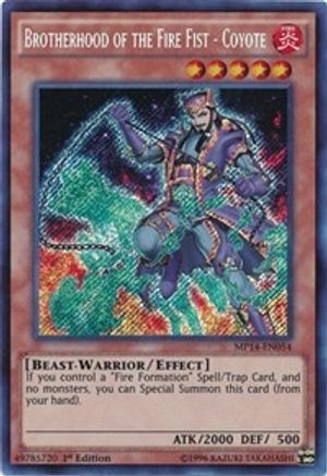Brotherhood of the Fire Fist - Coyote [MP14-EN054] Secret Rare