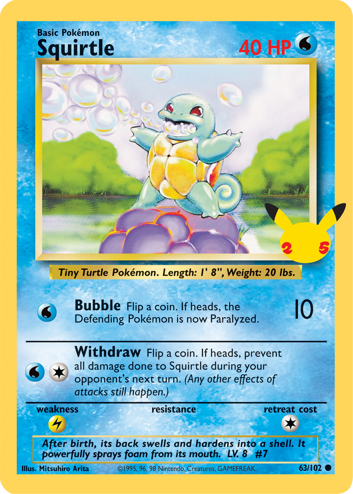 Squirtle (63/102) (Jumbo Card) [First Partner Pack] - Pokémon - Card Brawlers | Quebec | Canada |