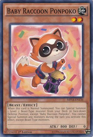 Baby Raccoon Ponpoko [MP14-EN136] Common - Yu-Gi-Oh! - Card Brawlers | Quebec | Canada |