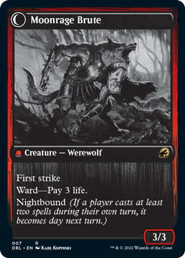 Brutal Cathar // Moonrage Brute [Innistrad: Double Feature] - Magic: The Gathering - Card Brawlers | Quebec | Canada |
