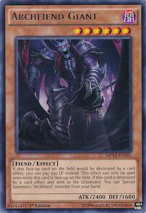 Archfiend Giant [MP14-EN181] Rare - Yu-Gi-Oh! - Card Brawlers | Quebec | Canada |