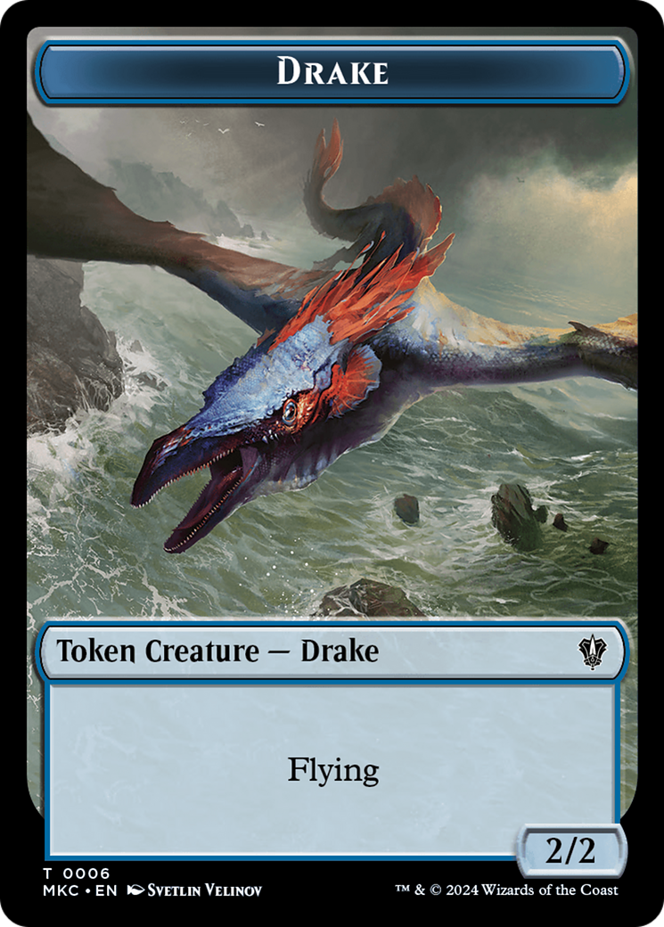 Drake // Cat Double-Sided Token [Murders at Karlov Manor Commander Tokens] - Magic: The Gathering - Card Brawlers | Quebec | Canada |