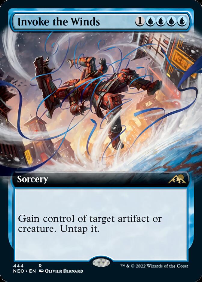 Invoke the Winds (Extended Art) [Kamigawa: Neon Dynasty] - Magic: The Gathering - Card Brawlers | Quebec | Canada |