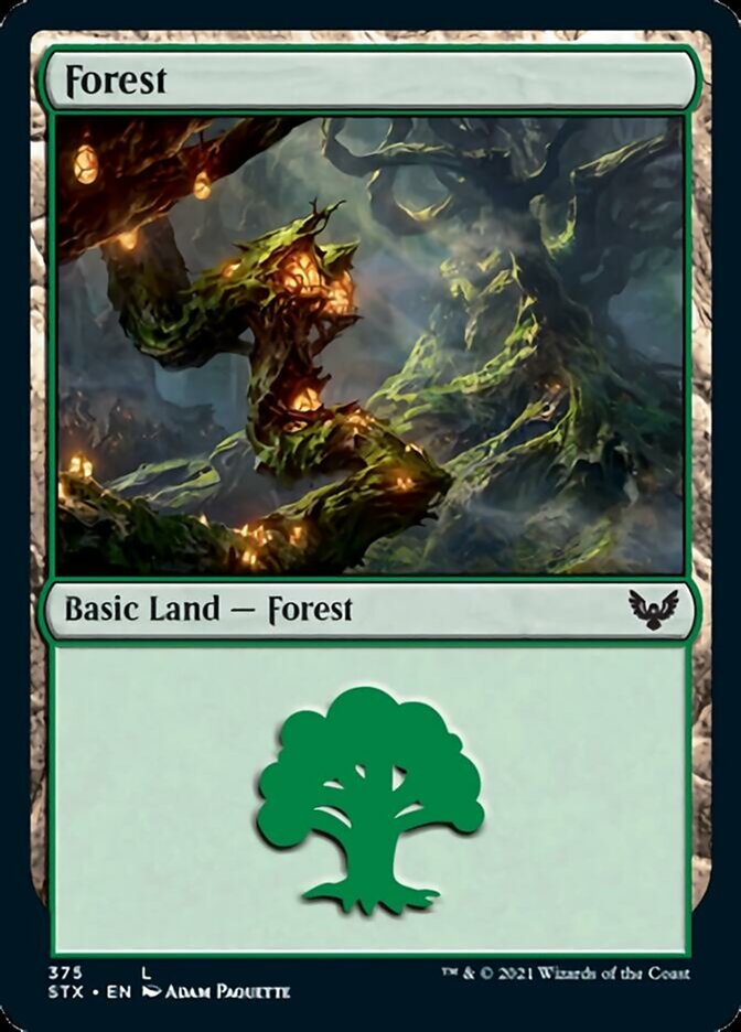Forest (375) [Strixhaven: School of Mages] - Magic: The Gathering - Card Brawlers | Quebec | Canada |