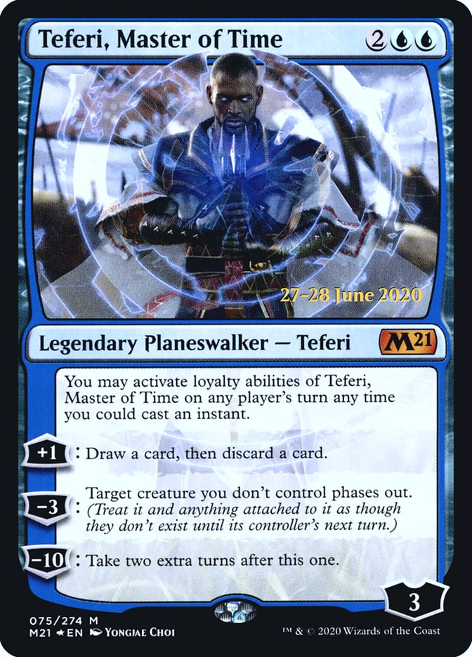 Teferi, Master of Time (75) [Core Set 2021 Prerelease Promos] - Magic: The Gathering - Card Brawlers | Quebec | Canada |