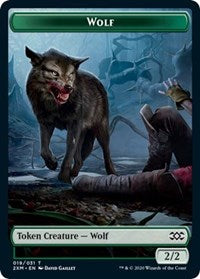 Wolf // Wurm (030) Double-Sided Token [Double Masters Tokens] - Magic: The Gathering - Card Brawlers | Quebec | Canada |