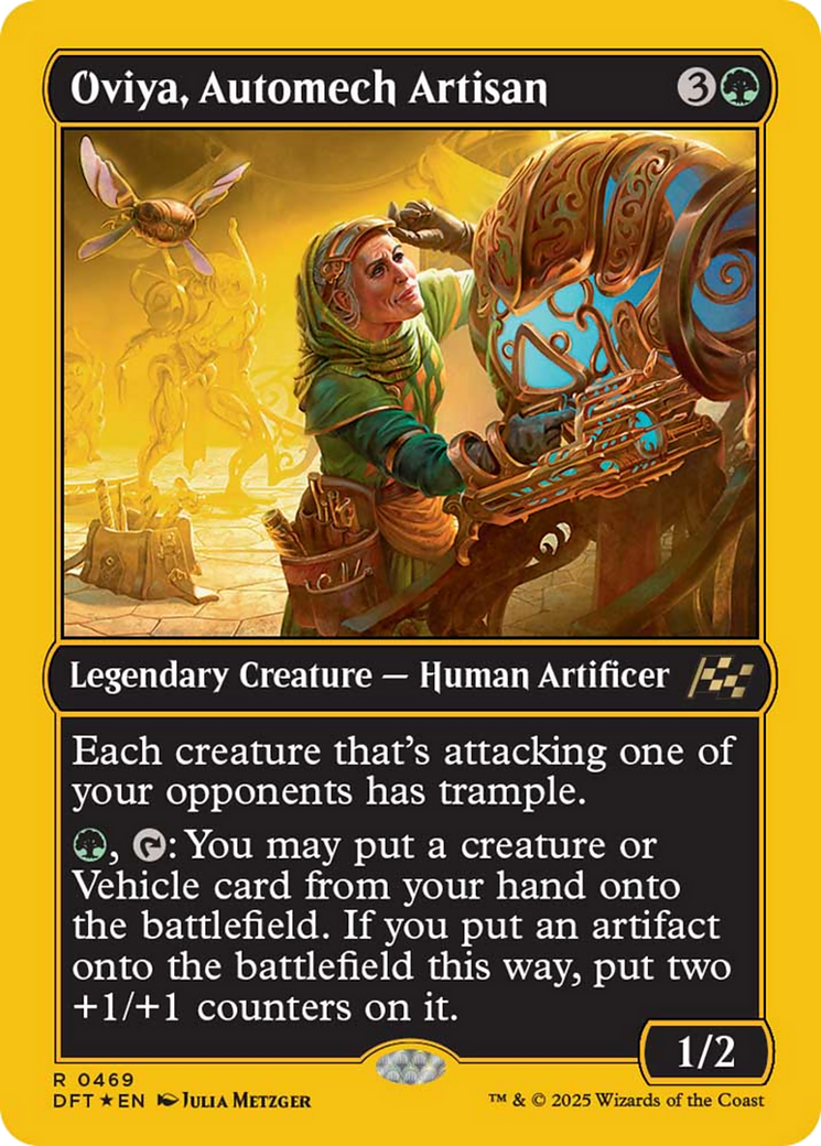 Oviya, Automech Artisan (First-Place Foil) [Aetherdrift] - Magic: The Gathering - Card Brawlers | Quebec | Canada |