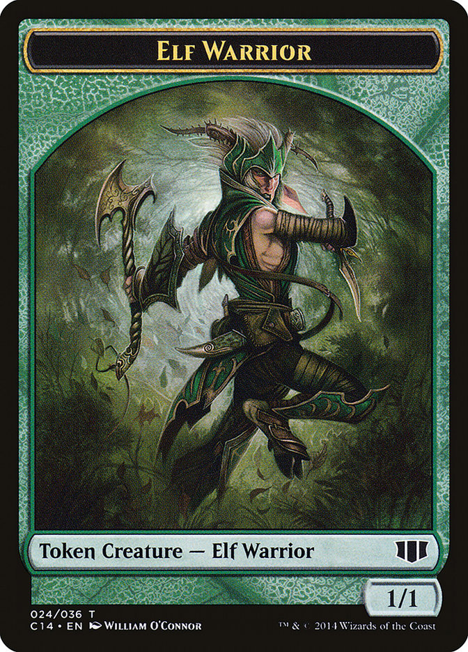 Gargoyle // Elf Warrior Double-Sided Token [Commander 2014 Tokens] - Magic: The Gathering - Card Brawlers | Quebec | Canada |