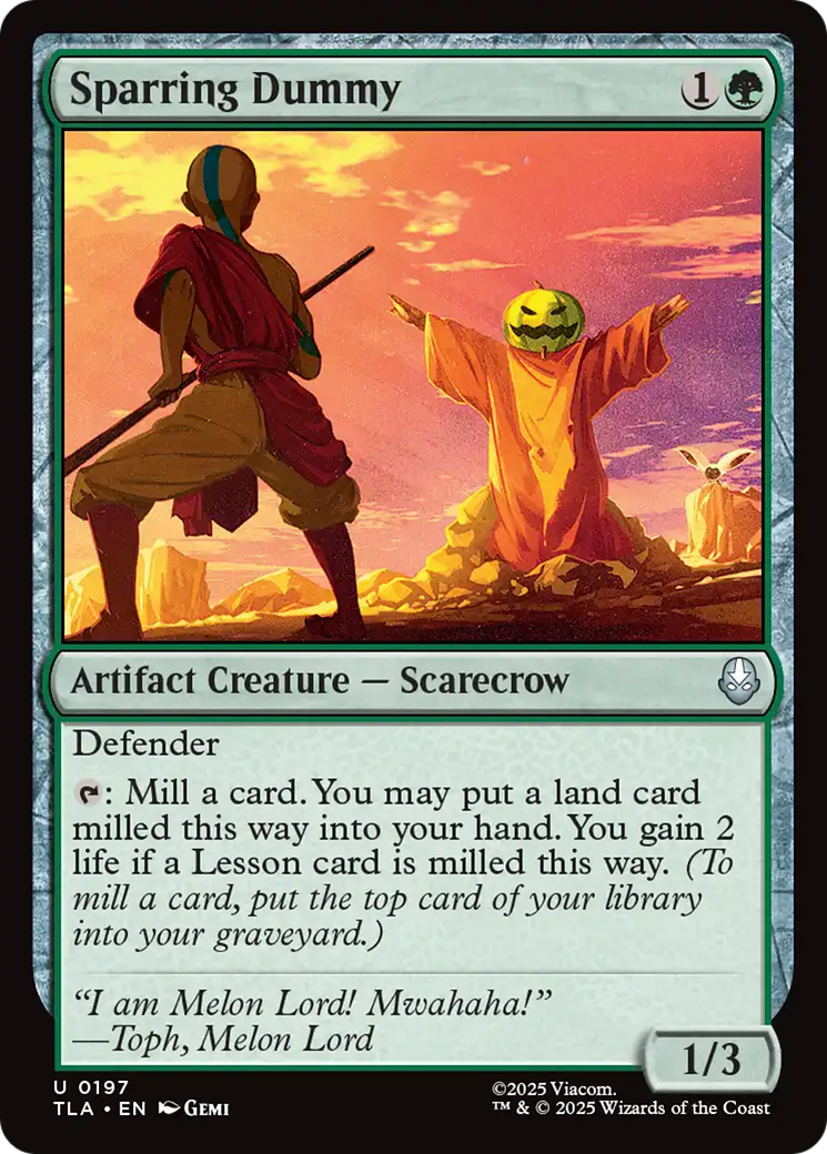Sparring Dummy [Avatar: The Last Airbender] - Magic: The Gathering - Card Brawlers | Quebec | Canada |