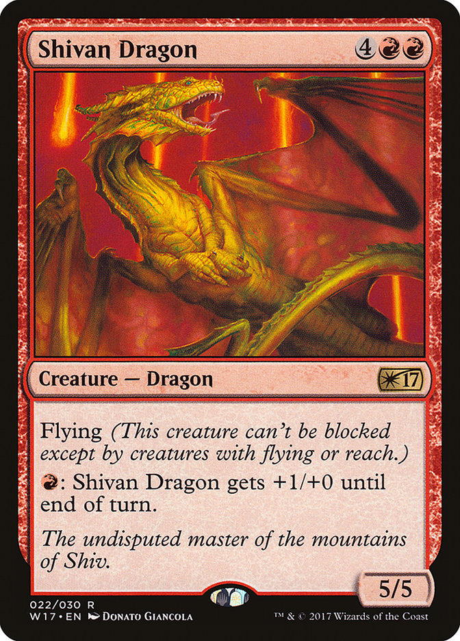 Shivan Dragon [Welcome Deck 2017] - Magic: The Gathering - Card Brawlers | Quebec | Canada |