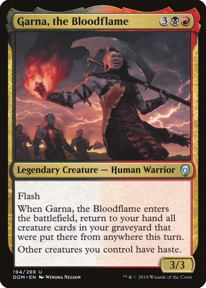 Garna, the Bloodflame [Dominaria] - Magic: The Gathering - Card Brawlers | Quebec | Canada |