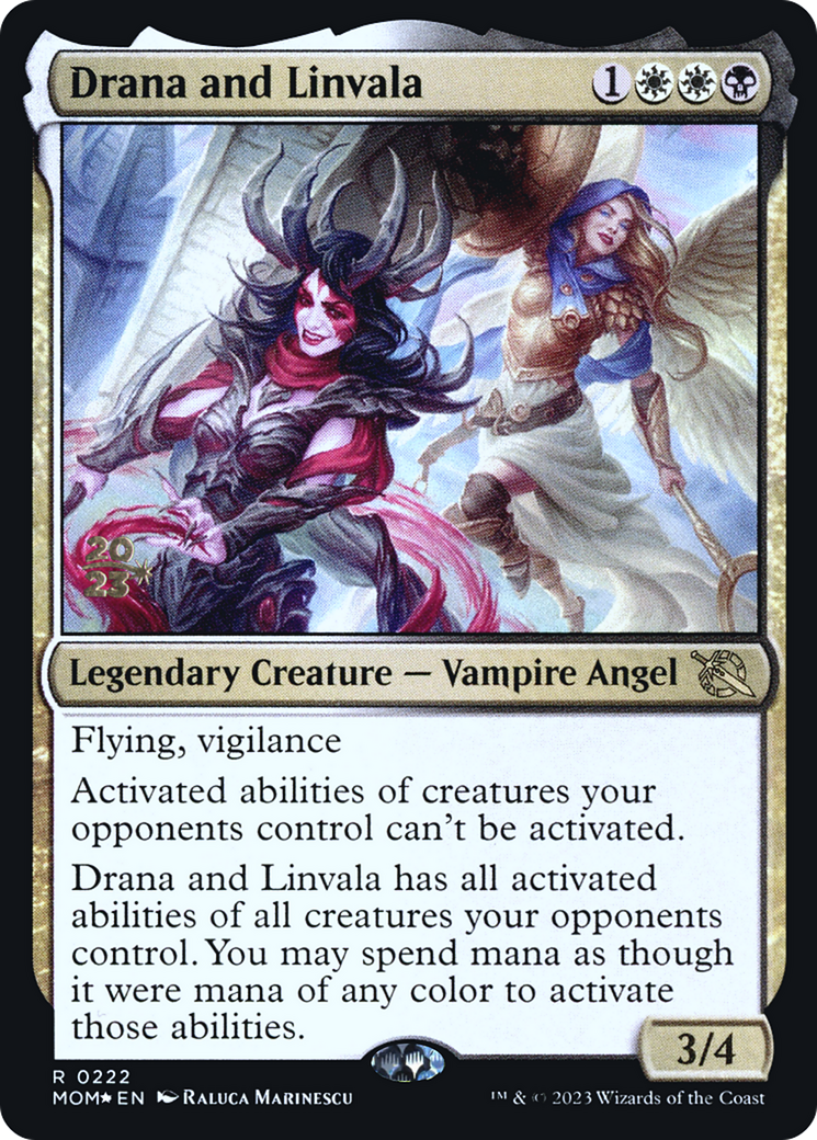 Drana and Linvala [March of the Machine Prerelease Promos] - Magic: The Gathering - Card Brawlers | Quebec | Canada |