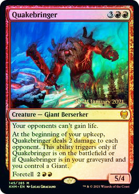 Quakebringer [Kaldheim Prerelease Promos] - Magic: The Gathering - Card Brawlers | Quebec | Canada |