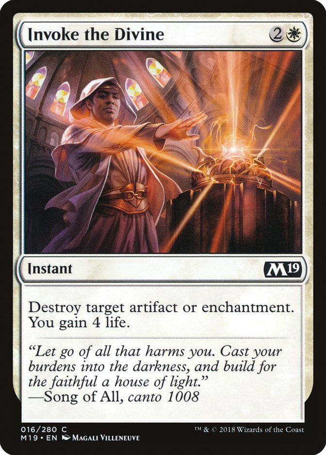Invoke the Divine [Core Set 2019] - Magic: The Gathering - Card Brawlers | Quebec | Canada |