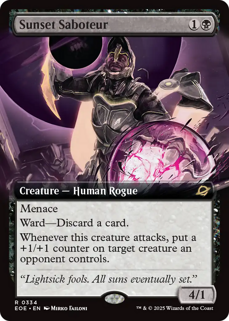 Sunset Saboteur (Extended Art) [Edge of Eternities] - Magic: The Gathering - Card Brawlers | Quebec | Canada |