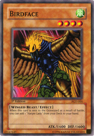 Birdface [PGD-005] Common - Yu-Gi-Oh! - Card Brawlers | Quebec | Canada |