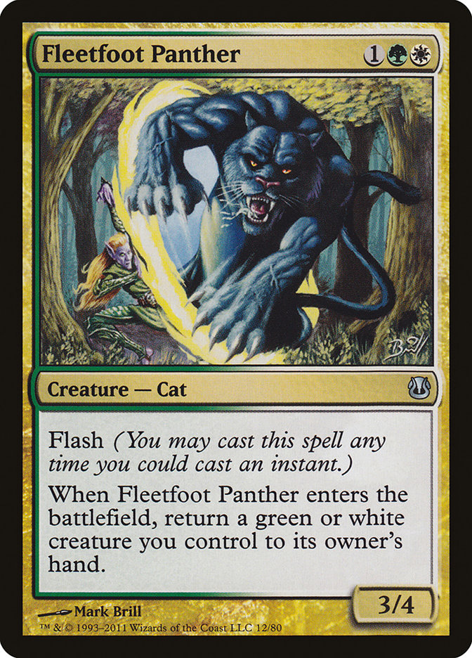Fleetfoot Panther [Duel Decks: Ajani vs. Nicol Bolas] - Magic: The Gathering - Card Brawlers | Quebec | Canada |