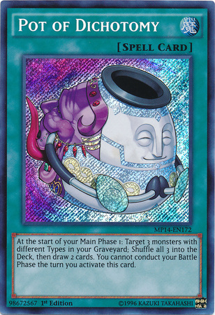 Pot of Dichotomy [MP14-EN172] Secret Rare - Yu-Gi-Oh! - Card Brawlers | Quebec | Canada |