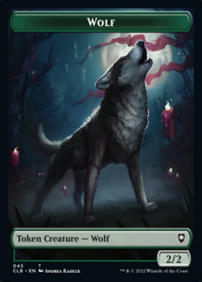 Wolf // Insect Double-Sided Token [Commander Legends: Battle for Baldur's Gate Tokens] - Magic: The Gathering - Card Brawlers | Quebec | Canada |