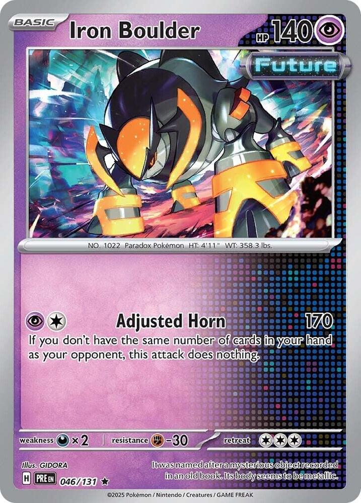 Iron Boulder (046/131) [Scarlet & Violet: Prismatic Evolutions] - Pokémon - Card Brawlers | Quebec | Canada |