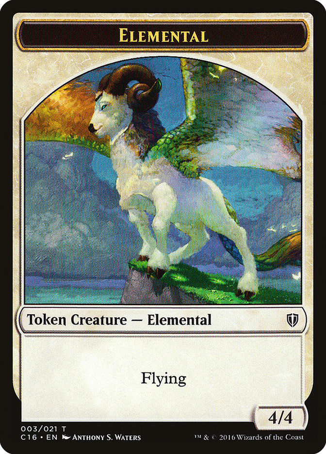 Elemental // Soldier Double-Sided Token [Commander 2016 Tokens] - Magic: The Gathering - Card Brawlers | Quebec | Canada |