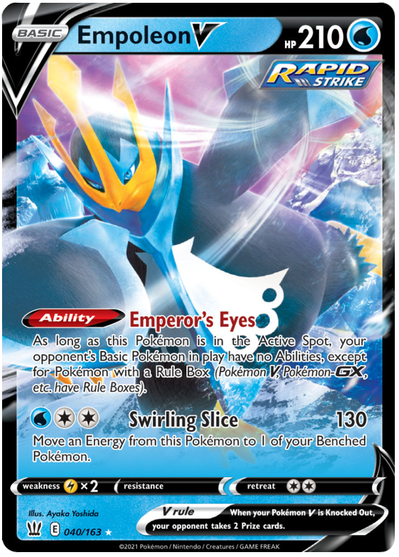 Empoleon V (040/163) [Sword & Shield: Battle Styles] - Pokémon - Card Brawlers | Quebec | Canada |