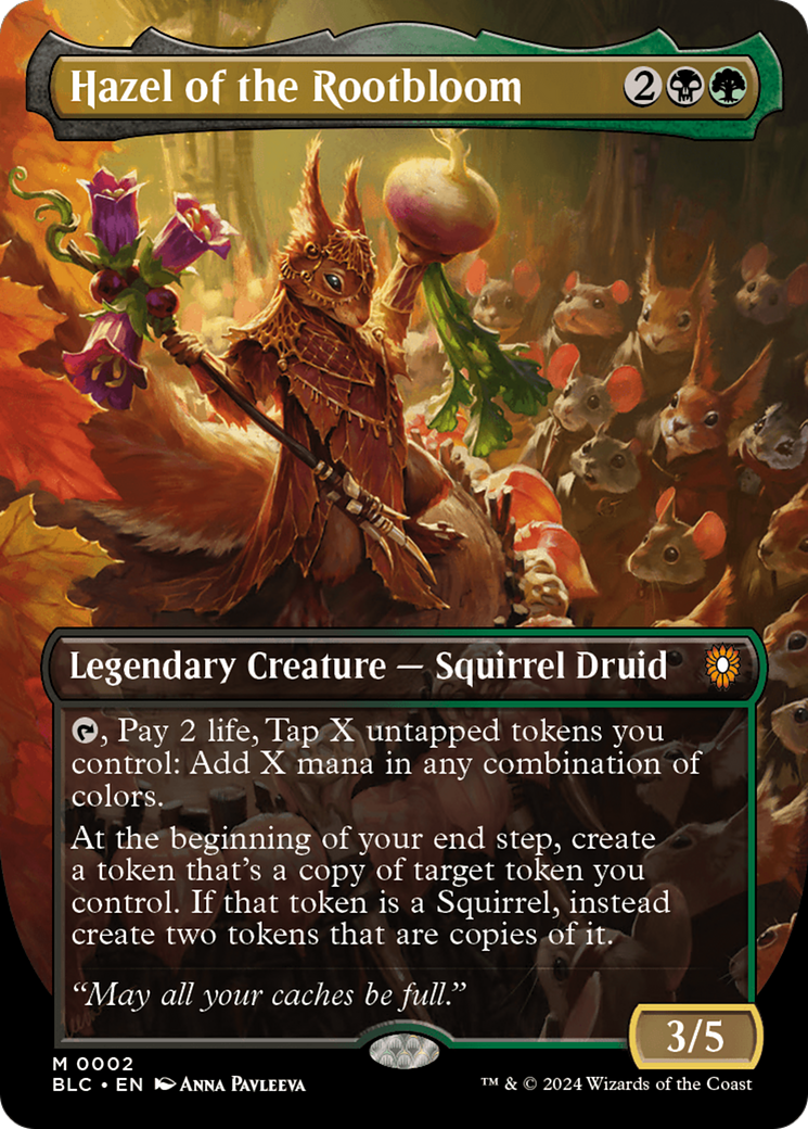 Hazel of the Rootbloom (Borderless) [Bloomburrow Commander] - Magic: The Gathering - Card Brawlers | Quebec | Canada |