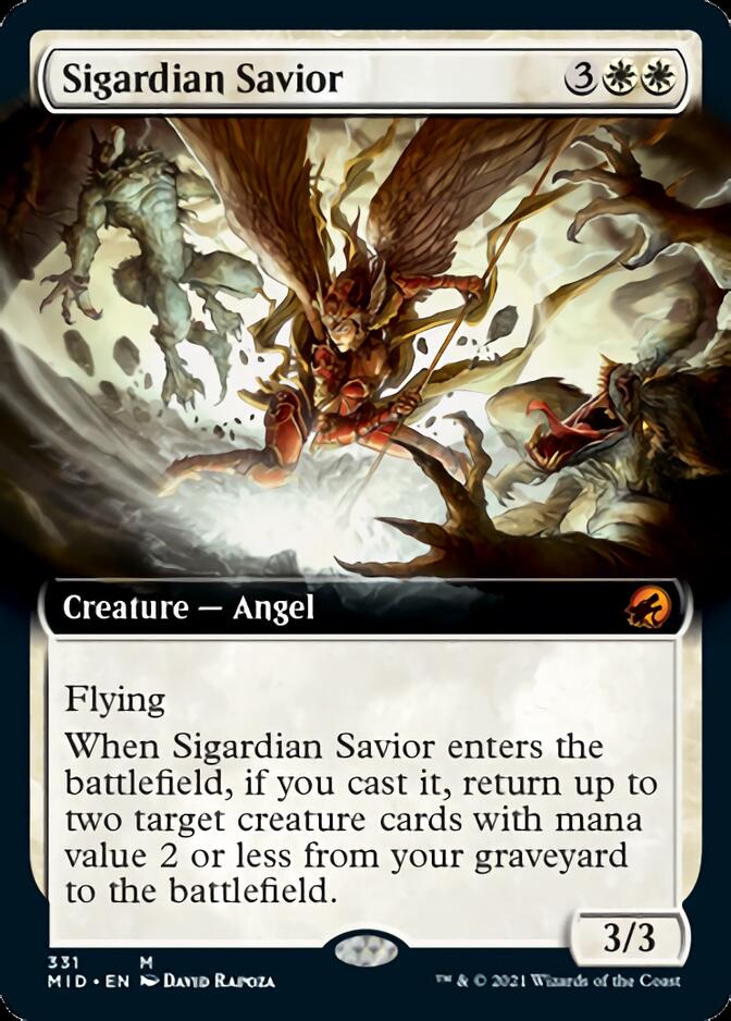 Sigardian Savior (Extended Art) [Innistrad: Midnight Hunt] - Magic: The Gathering - Card Brawlers | Quebec | Canada |