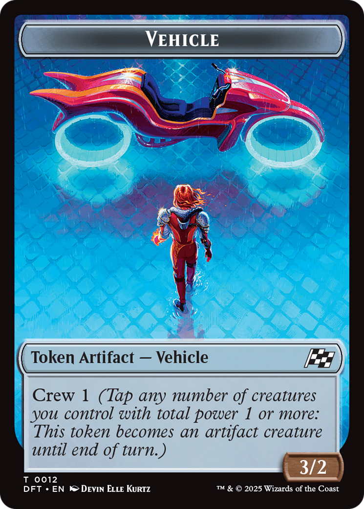 Vehicle // Pilot Double-Sided Token [Aetherdrift Tokens] - Magic: The Gathering - Card Brawlers | Quebec | Canada |