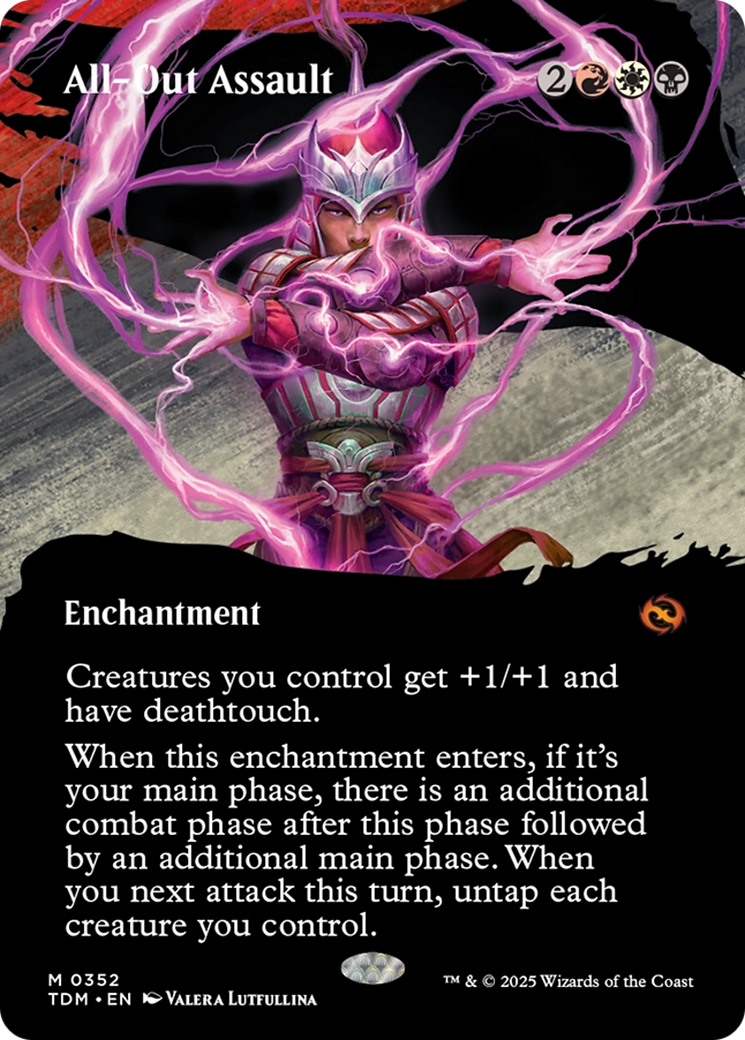 All-Out Assault (Borderless) [Tarkir: Dragonstorm] - Magic: The Gathering - Card Brawlers | Quebec | Canada |