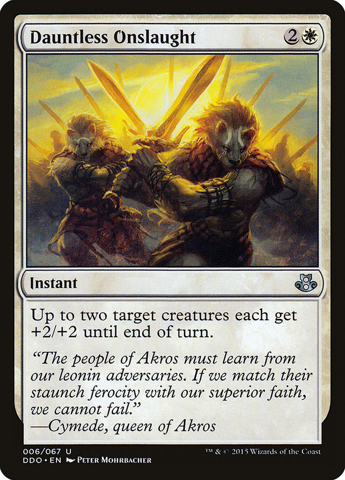 Dauntless Onslaught [Duel Decks: Elspeth vs. Kiora] - Magic: The Gathering - Card Brawlers | Quebec | Canada |
