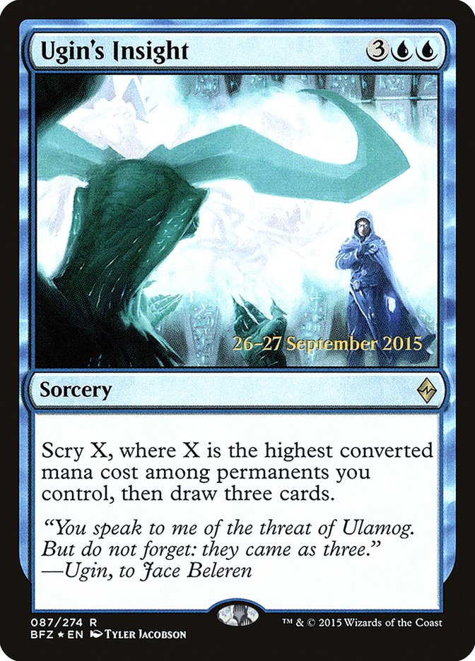 Ugin's Insight [Battle for Zendikar Prerelease Promos] - Magic: The Gathering - Card Brawlers | Quebec | Canada |